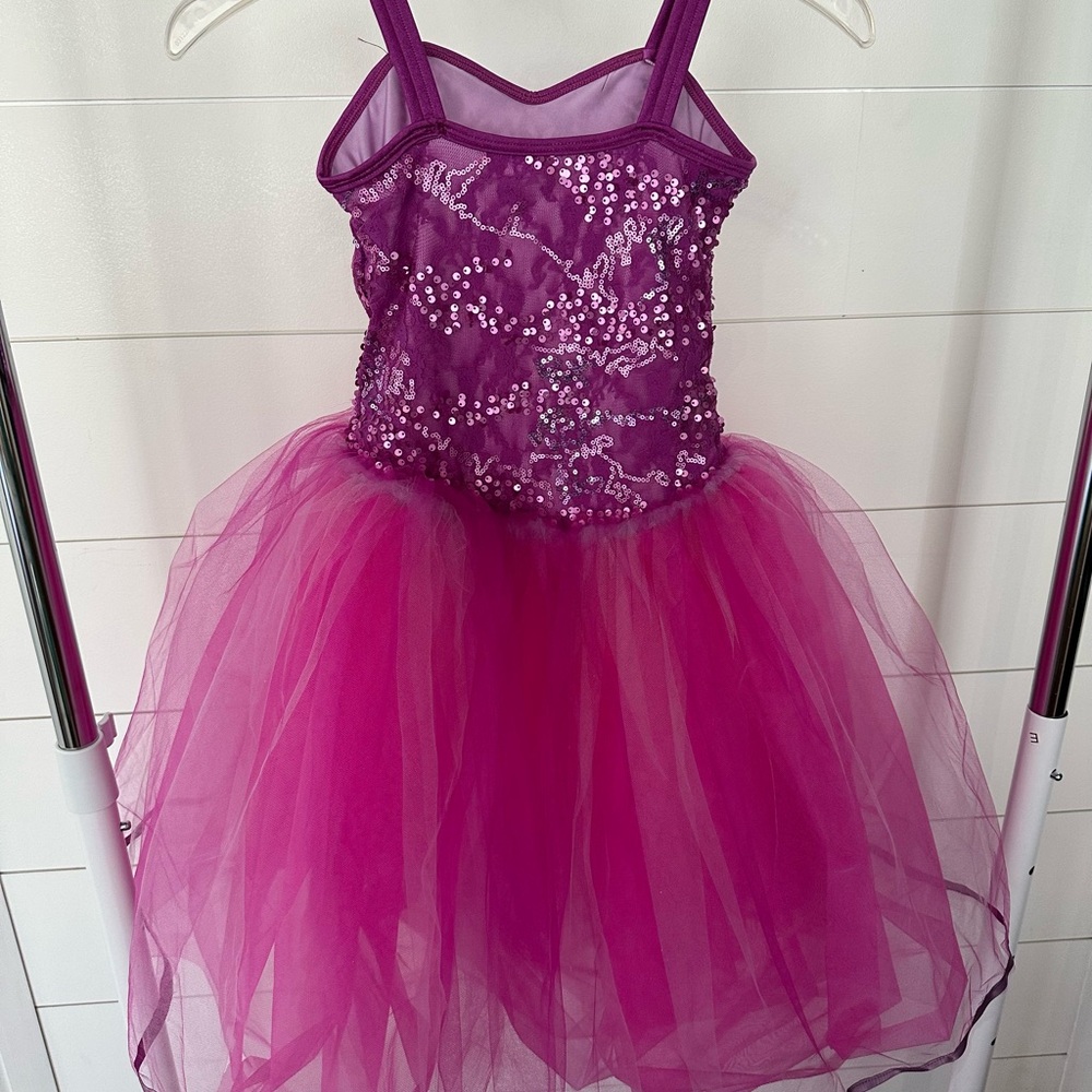 Curtain Call Purple Sequin Costume - Picture 2 of 4